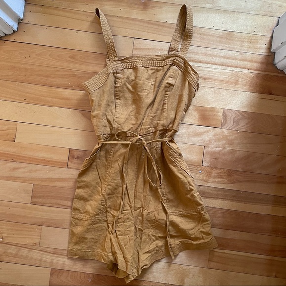 Linen-blend Romper - Picture 1 of 5
